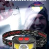 Rechargeable LED Headlamp Sensor Headlight With COB and LED Beads 8 Lighting Modes White and Red Light Fishing Light
