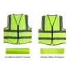 Safety High Visibility Reflective Vest Adjustable Reflective Security Vests Traffic Night Outdoor For Running Cycling Sports