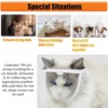 Pet Muzzle Anti-bite Adjustable Breathable Anti-scratch Small Pet Transparent Grooming Muzzle Cat Supplies