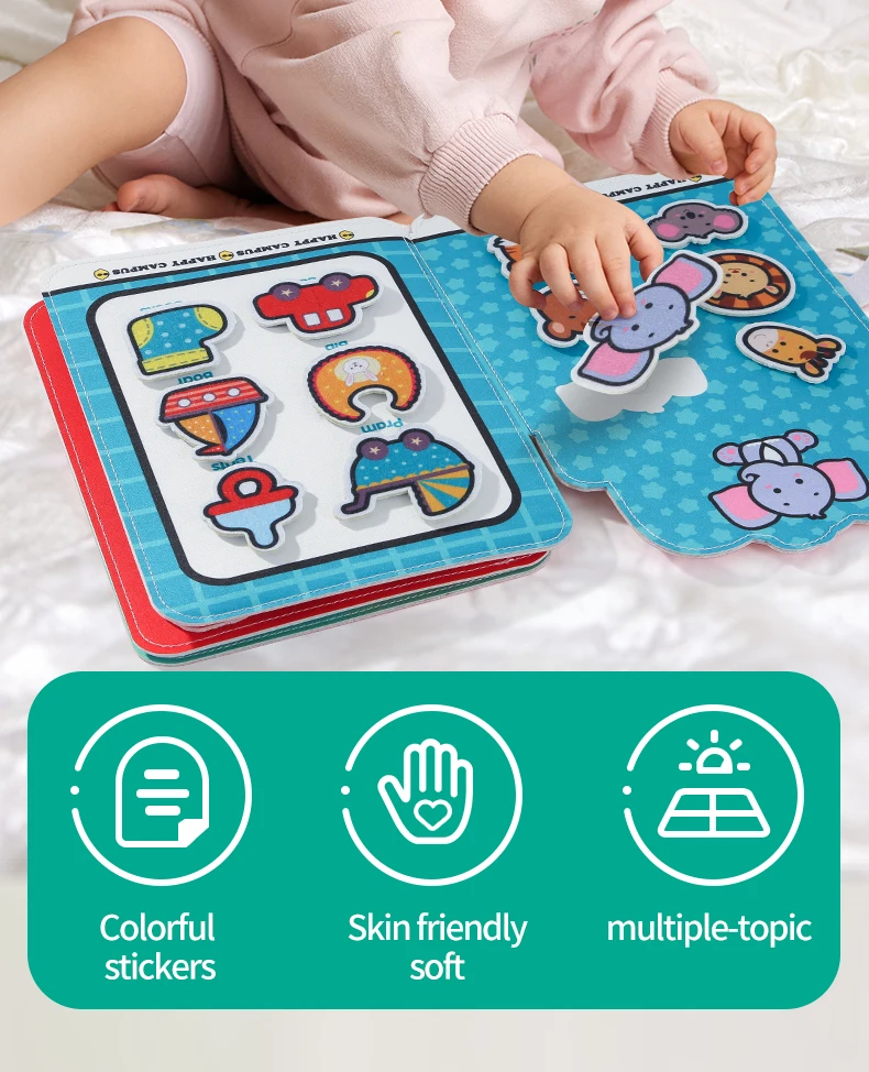 Busy Book for Toddlers Matching Game  Storytelling Busy Board Kids Fine Motor Early Education Toy Gifts