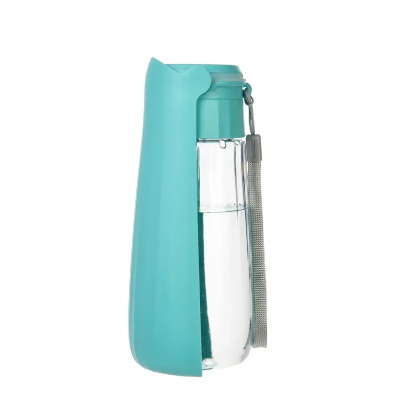 550ml Foldable Leakproof Dog Water Bottle Portable Outdoor Travel Hiking Drinking Bowl for Small Large Dogs Cats Food Grade Mate