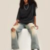 3PC Retro Washed Cotton T-Shirt Set Oversized Unisex Vintage Tee