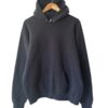 Vintage Fruit Of The Loom Blank Black Pullover Hoodie Men’s Large 90s