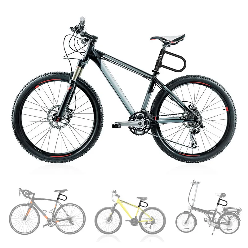 WEST BIKING Bicycle U Lock Anti-theft MTB Road Mountain Bike Lock Bicycle Accessories U-Locks Cycling Steel Security Bike Locks