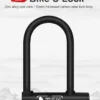 WEST BIKING Bicycle U Lock Anti-theft MTB Road Mountain Bike Lock Bicycle Accessories U-Locks Cycling Steel Security Bike Locks