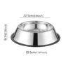 Stainless Steel Pet Dog Bowl Stainless Steel Feeder Skidproof Anti-Tipping Shape Cat Dog Bowls Thickened Easy to Clean Non-Slip