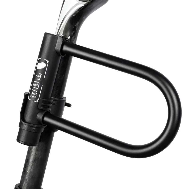 WEST BIKING Bicycle U Lock Anti-theft MTB Road Mountain Bike Lock Bicycle Accessories U-Locks Cycling Steel Security Bike Locks