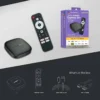 Global Version Mortal T1 Smart Streaming Media Player TV Box AllwinnerH313 Android13 2.4G&5G Wifi 4K  Bluetooth Google Assistant