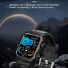 LAXASFIT Men Sports Smart Watch 1.71 Screen Blood Oxygen Bluetooth Talking Watch Multi Sport LED Flashlight Outdoor Smart Watch