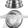 Stainless Steel Pet Dog Bowl Stainless Steel Feeder Skidproof Anti-Tipping Shape Cat Dog Bowls Thickened Easy to Clean Non-Slip
