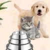 Stainless Steel Pet Dog Bowl Stainless Steel Feeder Skidproof Anti-Tipping Shape Cat Dog Bowls Thickened Easy to Clean Non-Slip