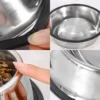 Stainless Steel Pet Dog Bowl Stainless Steel Feeder Skidproof Anti-Tipping Shape Cat Dog Bowls Thickened Easy to Clean Non-Slip