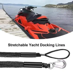 Boat Bungee Dock Lines Cords Docking Rope for Kayak Watercraft SeaDoo Jet Ski Pontoon Canoe Power Boat Mooring Rope Accessories