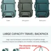 Woman travel backpack,waterproof 16 inch Business Laptop Backpack with Shoe Bag Hidden USB charging port Hiking camping backpack