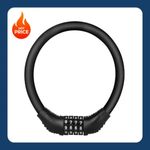 4 Digital Code Anti-Theft Bicycle Cable Lock Stainless Steel Security Locks Portable Combination Code Padlock