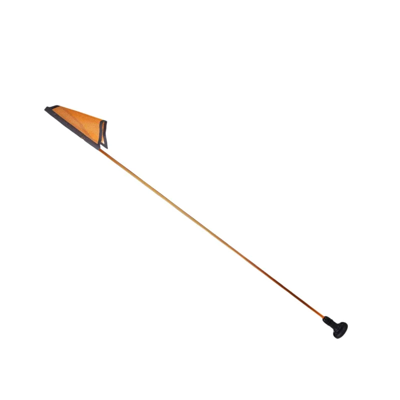 Kayak Safety Triangle Flag with Pole Mount Base High Visibility for Boat Fishing Warning Effect