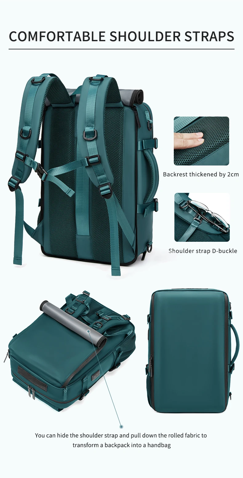 Woman travel backpack,waterproof 16 inch Business Laptop Backpack with Shoe Bag Hidden USB charging port Hiking camping backpack