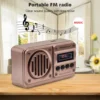 MD-499 Wireless Bluetooth Speaker MP3 Playback FM Radio Solar Charging Emergency power outage Radio Full Band High Sensitivity