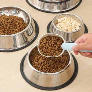 Stainless Steel Pet Dog Bowl Stainless Steel Feeder Skidproof Anti-Tipping Shape Cat Dog Bowls Thickened Easy to Clean Non-Slip