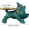 30cm Home Decor Bulldog Figurine Dog Statue Storage Box Animal Ornament Resin Craft Art Sculpture Figurine Home Puppy Sculpture