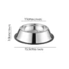 Stainless Steel Pet Dog Bowl Stainless Steel Feeder Skidproof Anti-Tipping Shape Cat Dog Bowls Thickened Easy to Clean Non-Slip