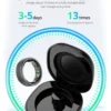 COLMI R10 Smart Ring with Charging Case for Men Women, Health and Sleep Monitor, 5ATM Waterproof, Multi-sport Mode