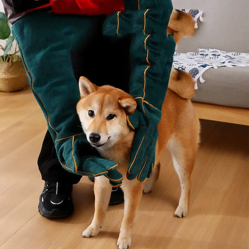 Bite resistant animal gloves Multi-purpose pet gloves Welding treatment training dog safety gloves