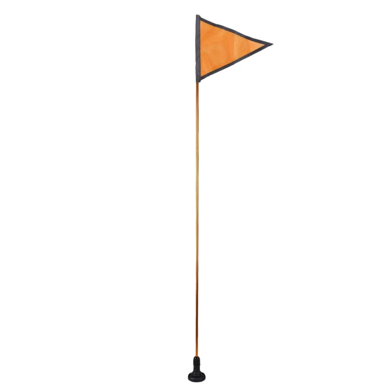 Kayak Safety Triangle Flag with Pole Mount Base High Visibility for Boat Fishing Warning Effect