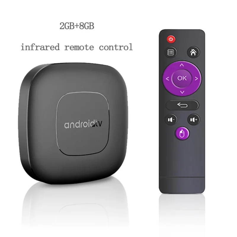 Global Version Mortal T1 Smart Streaming Media Player TV Box AllwinnerH313 Android13 2.4G&5G Wifi 4K  Bluetooth Google Assistant