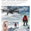 2024 E99Pro RC Drone 4K Professinal With 1080P Wide Angle HD Camera Foldable Helicopter WIFI FPV Height Hold Gift Toy
