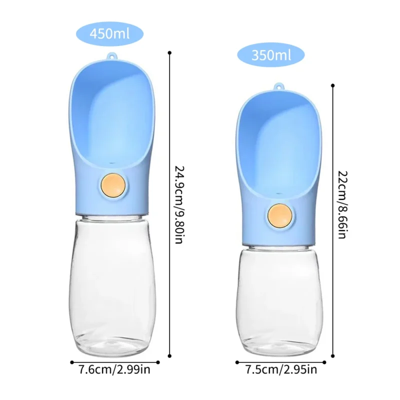 Portable Water Bottle For Dogs Puppy Drinking Bottle Travel Pet Drinker Leakproof Dog Bowl Food Containers Dog Accessories