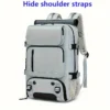 Woman travel backpack,waterproof 16 inch Business Laptop Backpack with Shoe Bag Hidden USB charging port Hiking camping backpack