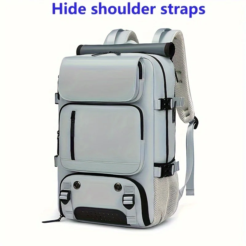 Woman travel backpack,waterproof 16 inch Business Laptop Backpack with Shoe Bag Hidden USB charging port Hiking camping backpack