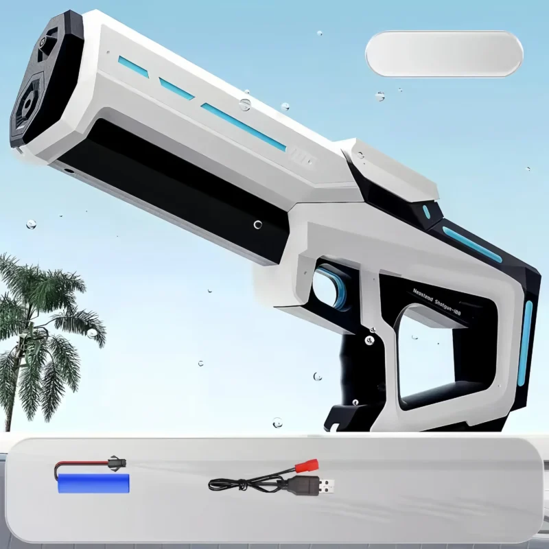 Electric Automatic Water Storage Gun Toys Portable Children Summer Beach Outdoor Fight Fantasy Spray Gun Toys Boy Kid Adult Game