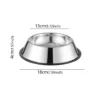 Stainless Steel Pet Dog Bowl Stainless Steel Feeder Skidproof Anti-Tipping Shape Cat Dog Bowls Thickened Easy to Clean Non-Slip