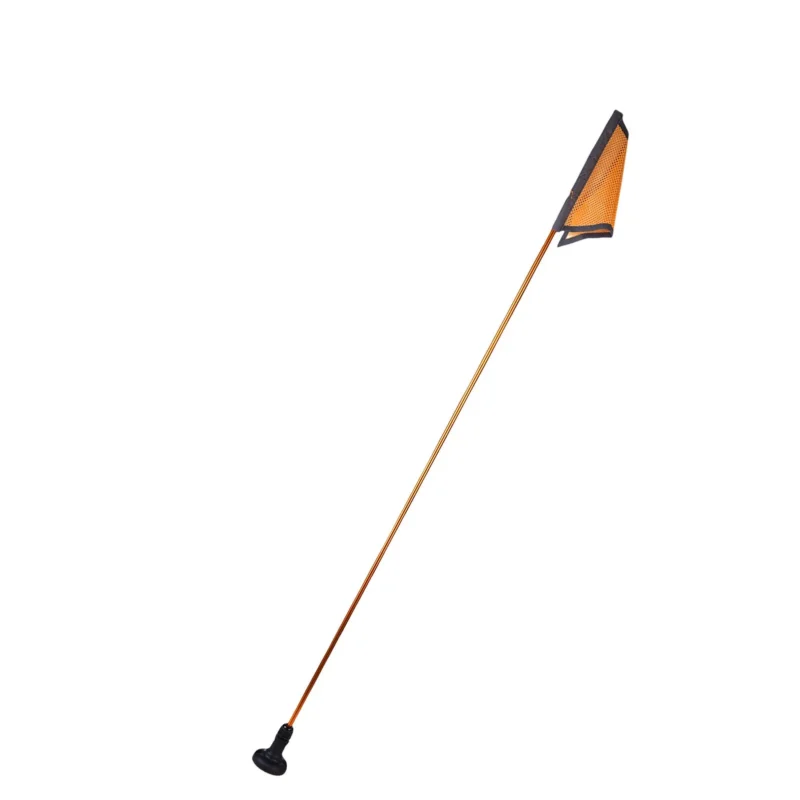 Kayak Safety Triangle Flag with Pole Mount Base High Visibility for Boat Fishing Warning Effect