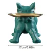 30cm Home Decor Bulldog Figurine Dog Statue Storage Box Animal Ornament Resin Craft Art Sculpture Figurine Home Puppy Sculpture
