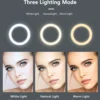 10inch Selfie Ring Light, Photography Fill Light Led Ring Lamp Ringlight for Video Recording Live Broadcast Selfie Led Lamp