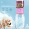 Portable Water Bottle For Dogs Puppy Drinking Bottle Travel Pet Drinker Leakproof Dog Bowl Food Containers Dog Accessories