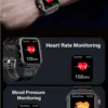 LAXASFIT Men Sports Smart Watch 1.71 Screen Blood Oxygen Bluetooth Talking Watch Multi Sport LED Flashlight Outdoor Smart Watch