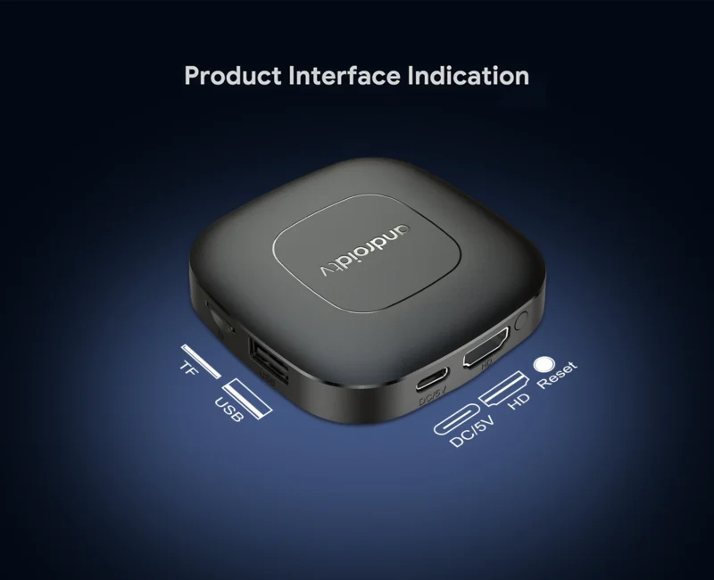 Global Version Mortal T1 Smart Streaming Media Player TV Box AllwinnerH313 Android13 2.4G&5G Wifi 4K  Bluetooth Google Assistant