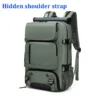Woman travel backpack,waterproof 16 inch Business Laptop Backpack with Shoe Bag Hidden USB charging port Hiking camping backpack