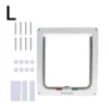 1pcs pet door, cat door, two-way access door, glass acrylic board, cat and dog house
