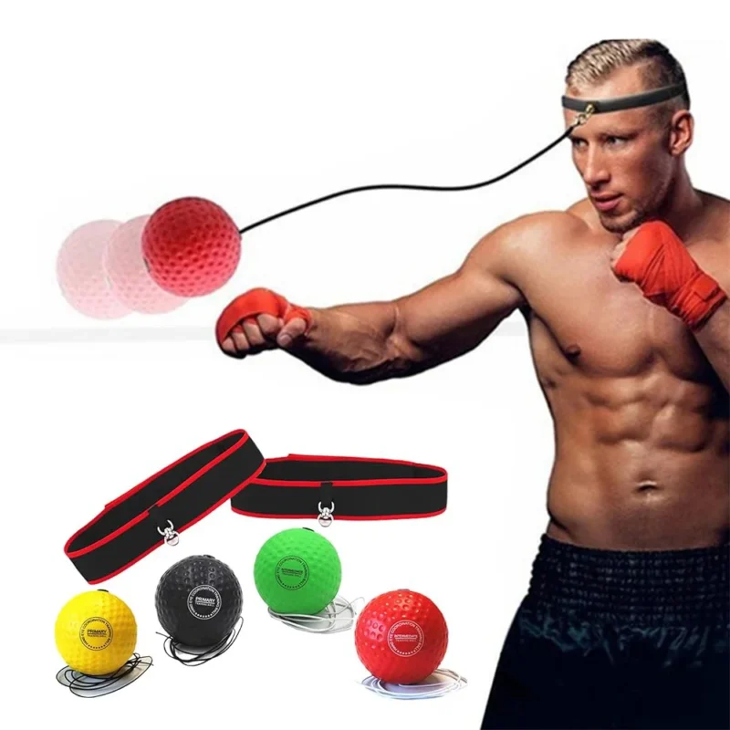 OPHIDIAN  Nylon Belt Boxing Reaction Ball Headgear Sparring Combat Training Equipment Headgear Boxing Speed Balls