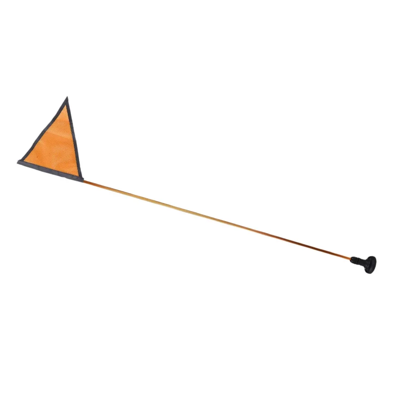 Kayak Safety Triangle Flag with Pole Mount Base High Visibility for Boat Fishing Warning Effect