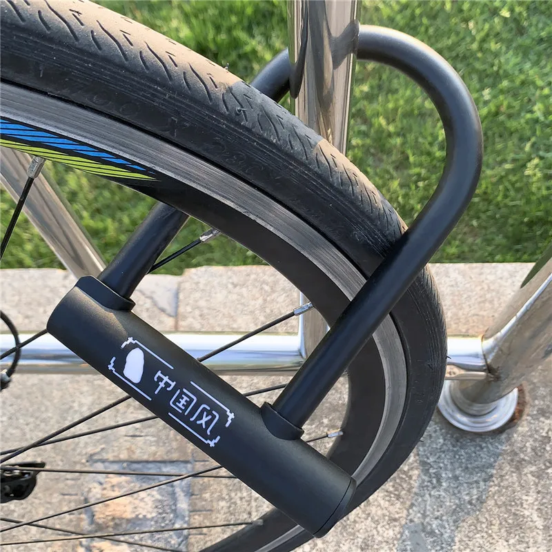 WEST BIKING Bicycle U Lock Anti-theft MTB Road Mountain Bike Lock Bicycle Accessories U-Locks Cycling Steel Security Bike Locks