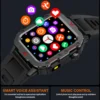 LAXASFIT Men Sports Smart Watch 1.71 Screen Blood Oxygen Bluetooth Talking Watch Multi Sport LED Flashlight Outdoor Smart Watch