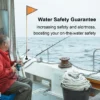 Kayak Safety Triangle Flag with Pole Mount Base High Visibility for Boat Fishing Warning Effect