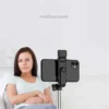 Portable Bluetooth Selfie Stick Tripod Holder with Remote Shutter Fill Light Extendable Wireless Remote Retractable Phone Stand
