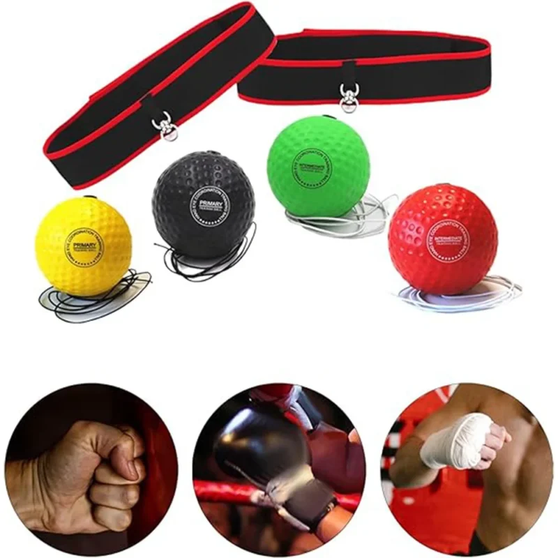 OPHIDIAN  Nylon Belt Boxing Reaction Ball Headgear Sparring Combat Training Equipment Headgear Boxing Speed Balls